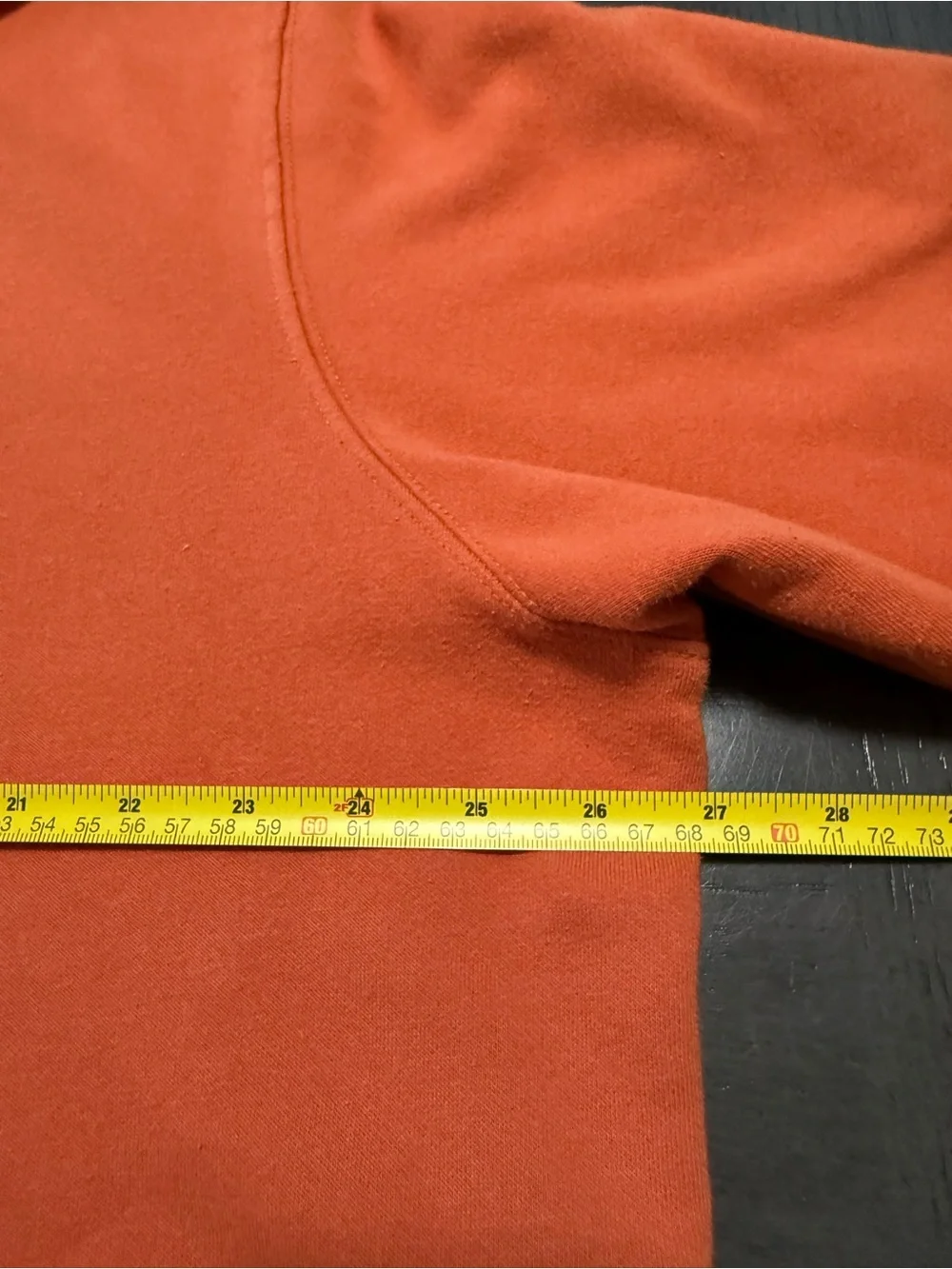 The North Face Men’s XL Hoodie Rust Orange Logo Pullover Sweatshirt
